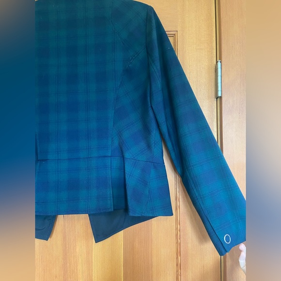 CAbi | Green Blue Tartan Moto Jacket - Picture 9 of 15